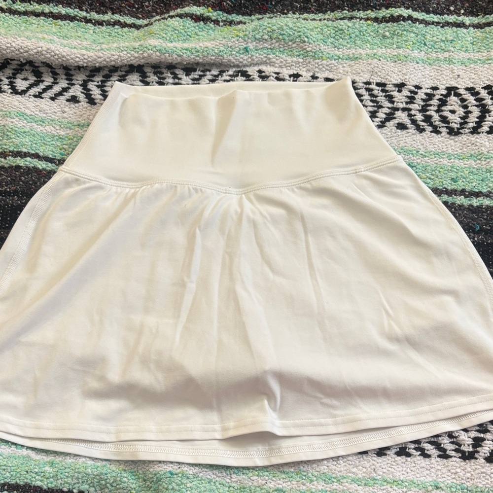 Lululemon Athletica Cream Skater Skirt